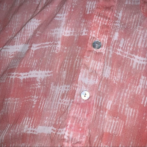 Anthropologie Cloth & Stone Pink & White Marine Button Down Top Blouse Medium - Picture 6 of 9